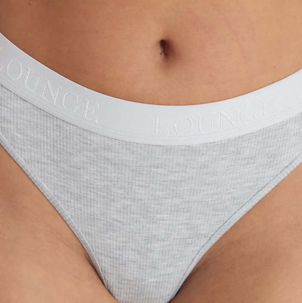String Soft Ribbed - Gris chiné