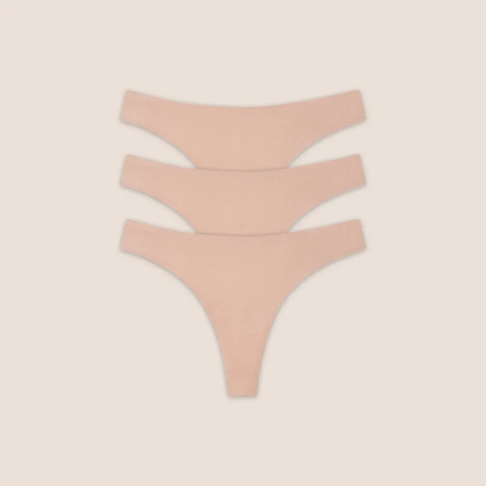 Strings sans Couture (Pack de 3) - Miel