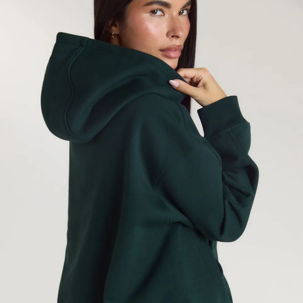Sweat à Capuche Lounge Living - Vert Forêt