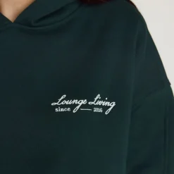 Sweat à Capuche Lounge Living - Vert Forêt