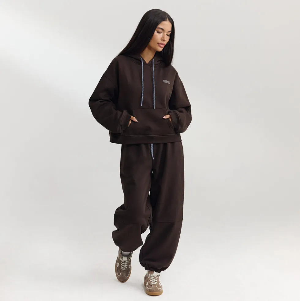 Sweat à Capuche Oversize - Chocolat Noir