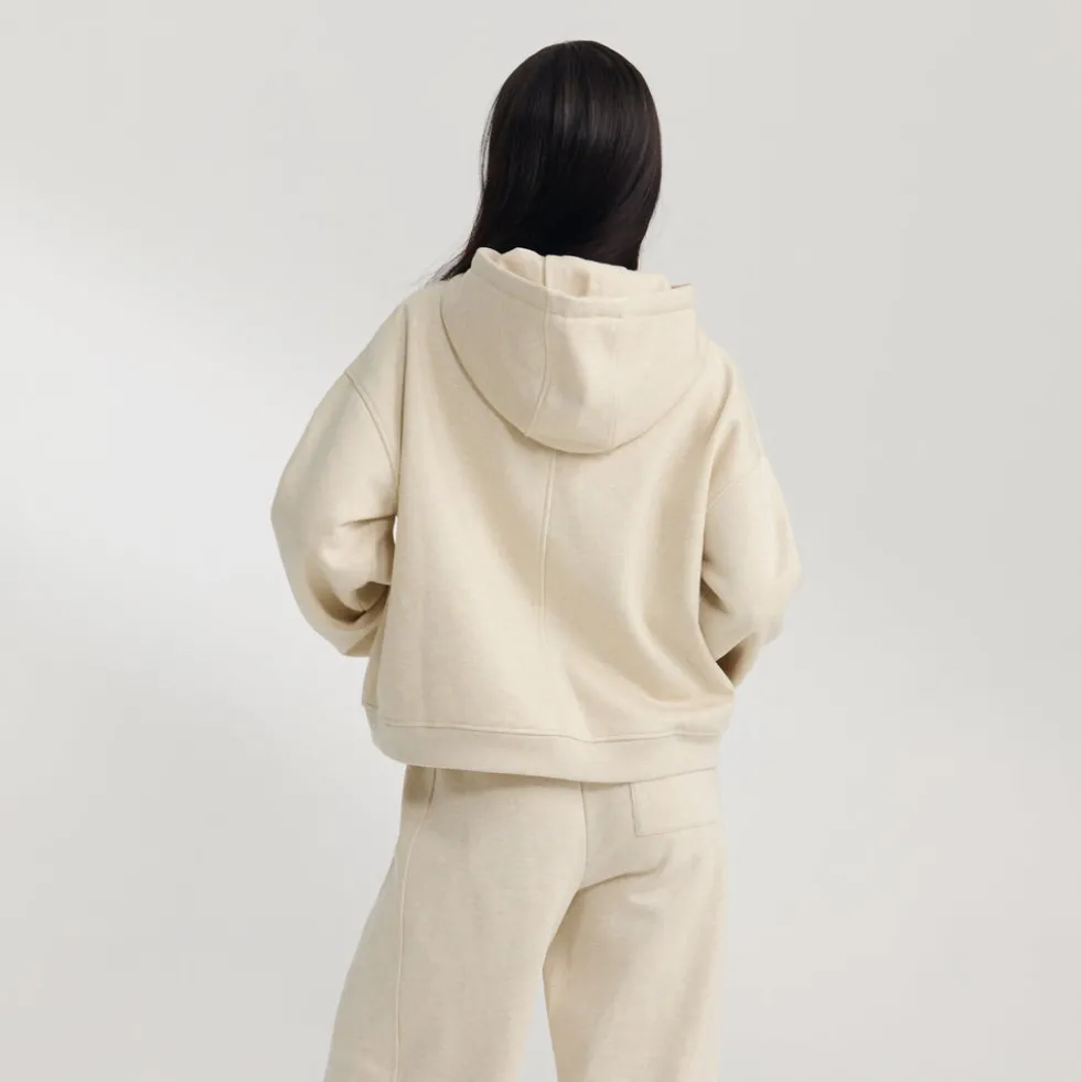 Sweat à Capuche Oversize - Flocon d'Avoine