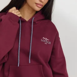 Sweat à Capuche Oversize - Laque Cerise