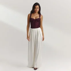 Top Bustier Eledora - Prune