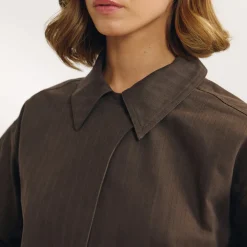 Veste Boutonnée - Marron Foncé
