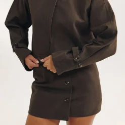 Veste Boutonnée - Marron Foncé