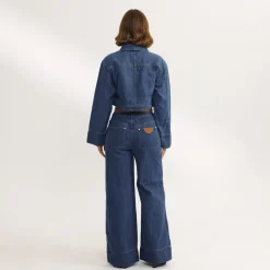 Veste Boxy en Denim - Bleu