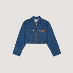 Veste Boxy en Denim - Bleu