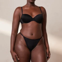 Your Everyday T-shirt Soutien-Gorge et String/Culotte Ensemble - Noir